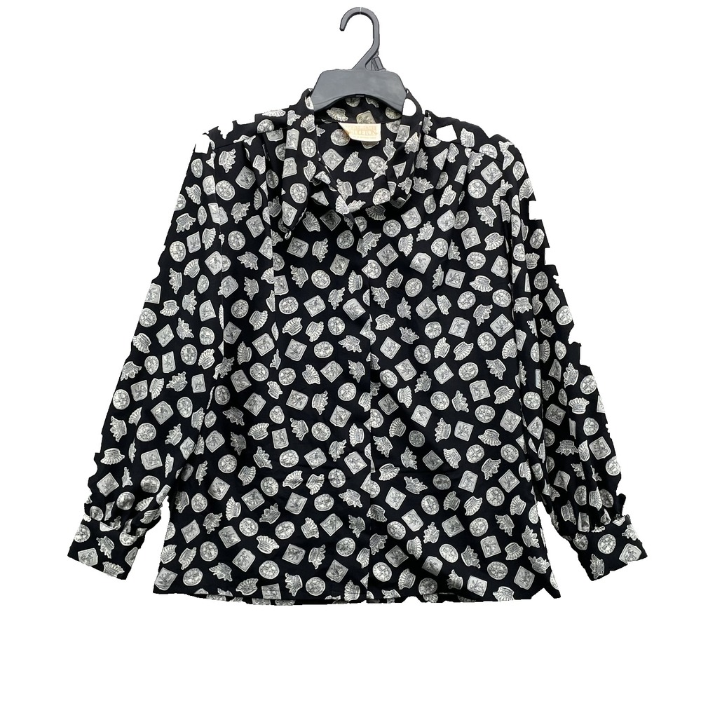 Vintage Pendleton Top Women's 8 Crown Print Classic Corpcore 90s Chic Fem Retro